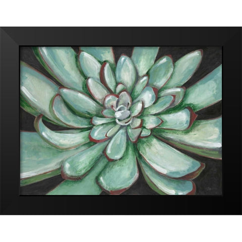 Desert Succulent Black Modern Wood Framed Art Print by Ioco, Filippo