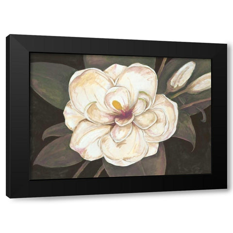 Southern Magnolia Black Modern Wood Framed Art Print with Double Matting by Ioco, Fillippo
