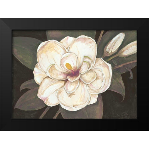 Southern Magnolia Black Modern Wood Framed Art Print by Ioco, Fillippo