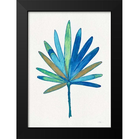Miami Cool Palm Black Modern Wood Framed Art Print by Ioco, Fillippo