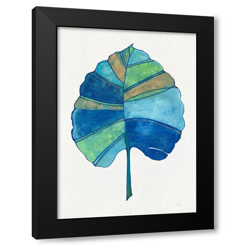 Miami Chic Palm Black Modern Wood Framed Art Print with Double Matting by Ioco, Fillippo