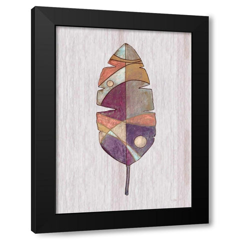 Global Palm 3 Black Modern Wood Framed Art Print by Ioco, Fillippo