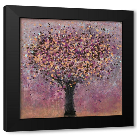 Shimmering Tree Black Modern Wood Framed Art Print by Loco, Filippo