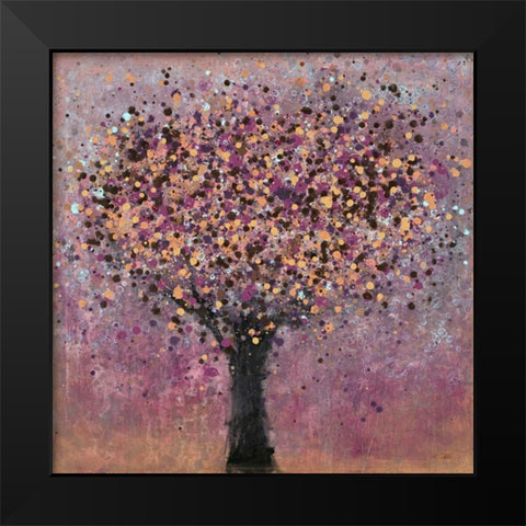 Shimmering Tree Black Modern Wood Framed Art Print by Loco, Filippo