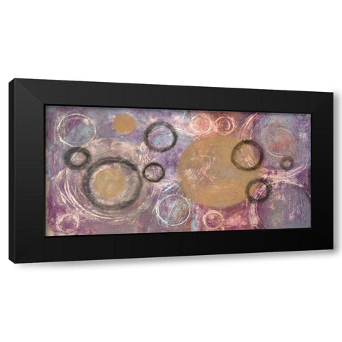 Circular Motion Black Modern Wood Framed Art Print by Loco, Filippo