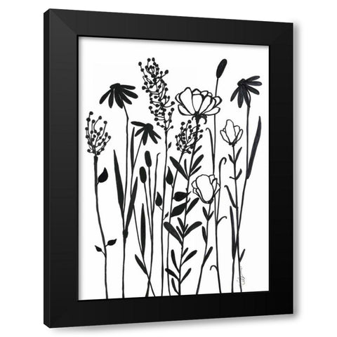 Daytime Garden Black Modern Wood Framed Art Print by Ioco, Filippo