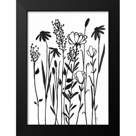 Daytime Garden Black Modern Wood Framed Art Print by Ioco, Filippo