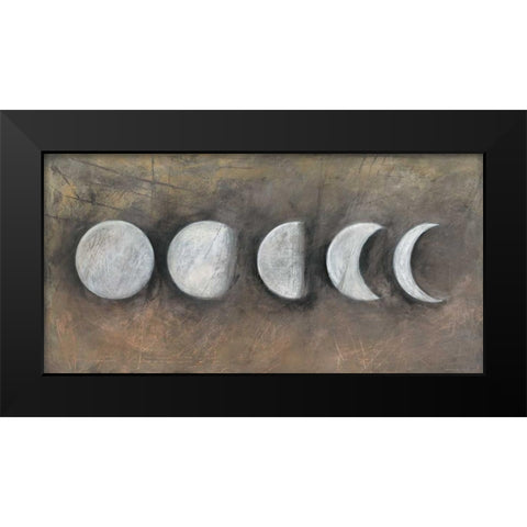 Phases Black Modern Wood Framed Art Print by Ioco, Filippo