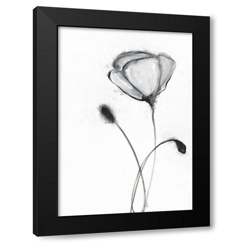 Snow Blossom 2 Black Modern Wood Framed Art Print by Ioco, Filippo