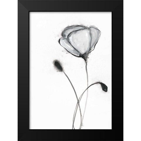 Snow Blossom 2 Black Modern Wood Framed Art Print by Ioco, Filippo