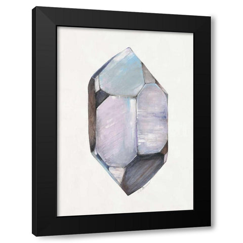 Healing Crystal 1 Black Modern Wood Framed Art Print with Double Matting by Ioco, Filippo