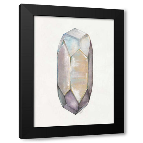 Healing Crystal 2 Black Modern Wood Framed Art Print by Ioco, Filippo