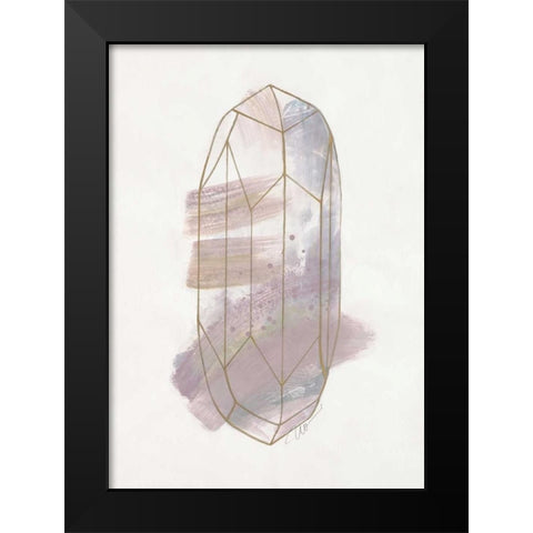 Crystal Reflection 1 Black Modern Wood Framed Art Print by Ioco, Filippo