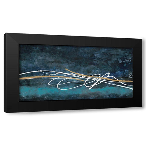 Abstract Scribble Black Modern Wood Framed Art Print by Ioco, Filippo