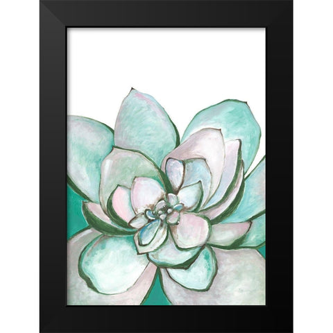 Desert Rose Black Modern Wood Framed Art Print by Loco, Filippo