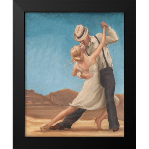 Dance Time Black Modern Wood Framed Art Print by Amber, Zeph