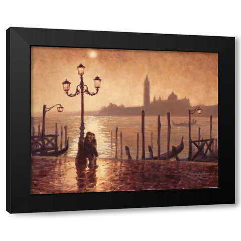 Honeymoon  Black Modern Wood Framed Art Print with Double Matting by Amber, Zeph