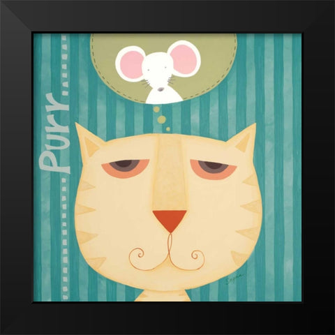 Dreaming of Mice  Black Modern Wood Framed Art Print by Shah, Sapna
