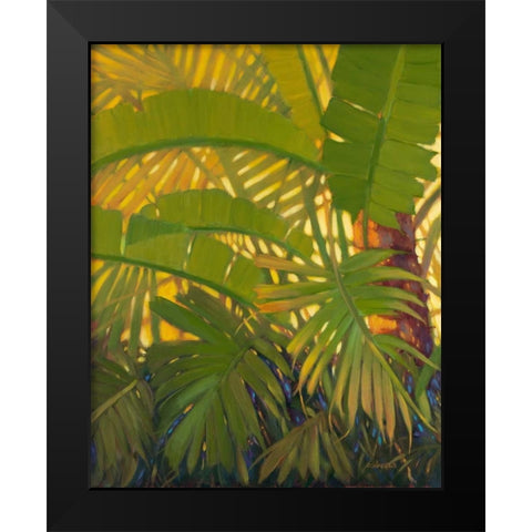 Sunshine Tropics 1 Black Modern Wood Framed Art Print by Charles, J