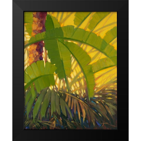 Sunshine Tropics 2 Black Modern Wood Framed Art Print by Charles, J