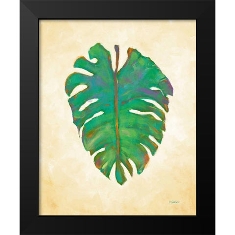 Havana Palm 1 Black Modern Wood Framed Art Print by Charles, J.