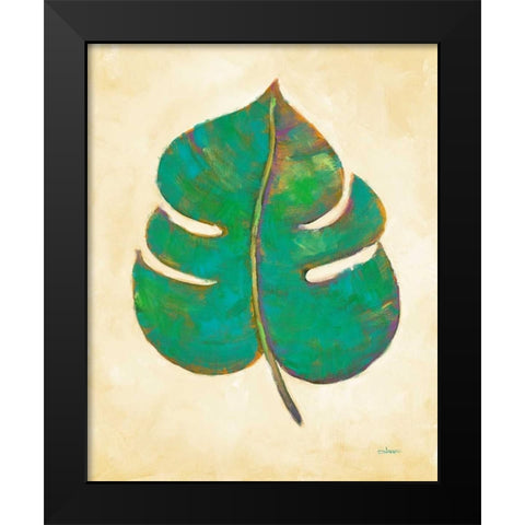 Havana Palm 2 Black Modern Wood Framed Art Print by Charles, J.