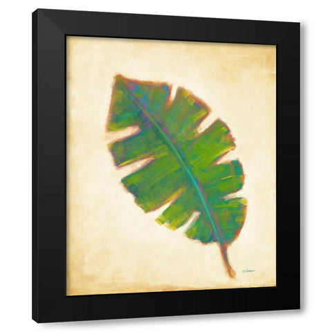 Havana Palm 4 Black Modern Wood Framed Art Print by Charles, J.