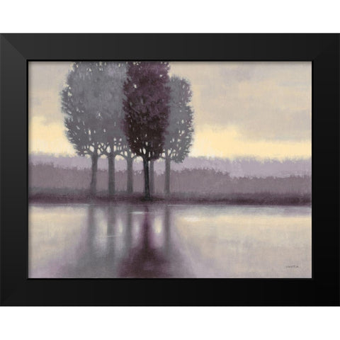 Lilac Creek 1 Black Modern Wood Framed Art Print by Wyatt, Norman Jr