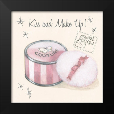 Pretty Powder Black Modern Wood Framed Art Print by Wyatt Jr., Norman