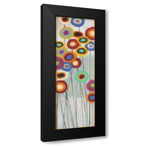 Fun Floral 1 Black Modern Wood Framed Art Print by Wyatt, Norman Jr.