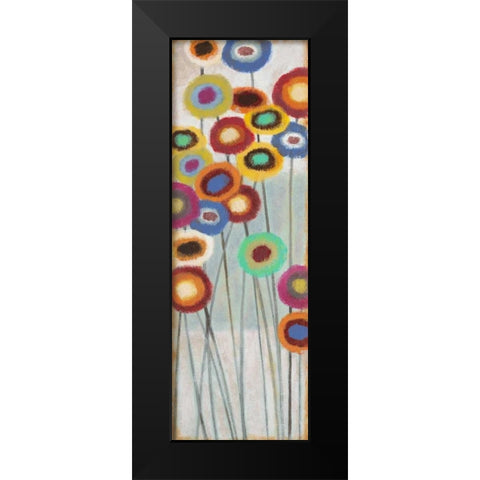 Fun Floral 1 Black Modern Wood Framed Art Print by Wyatt, Norman Jr.