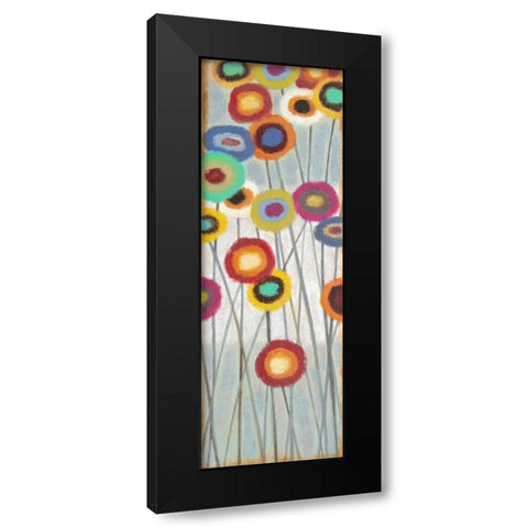 Fun Floral 2 Black Modern Wood Framed Art Print with Double Matting by Wyatt, Norman Jr.