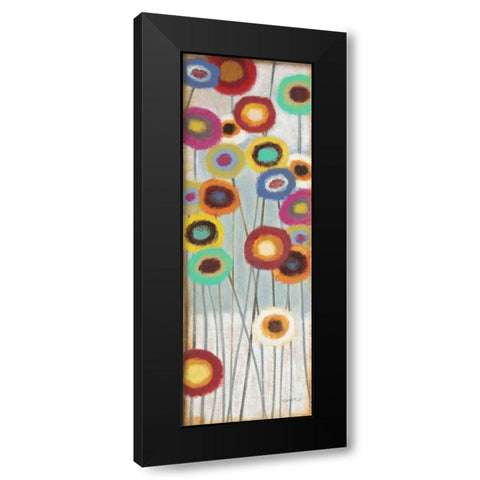 Fun Floral 3 Black Modern Wood Framed Art Print with Double Matting by Wyatt, Norman Jr.