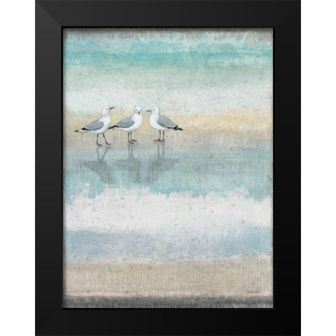 Sea Glass Shore 1 Black Modern Wood Framed Art Print by Wyatt, Norman Jr.