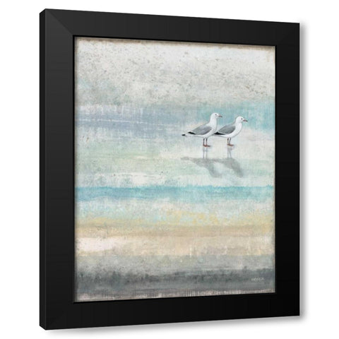 Sea Glass Shore 2 Black Modern Wood Framed Art Print with Double Matting by Wyatt, Norman Jr.