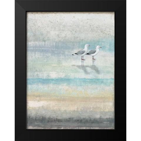 Sea Glass Shore 2 Black Modern Wood Framed Art Print by Wyatt, Norman Jr.