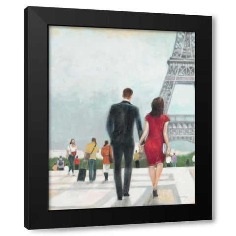 Paris Impressions 2 Black Modern Wood Framed Art Print with Double Matting by Wyatt, Norman Jr.