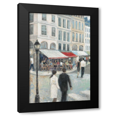 Paris Impressions 4 Black Modern Wood Framed Art Print with Double Matting by Wyatt, Norman Jr.