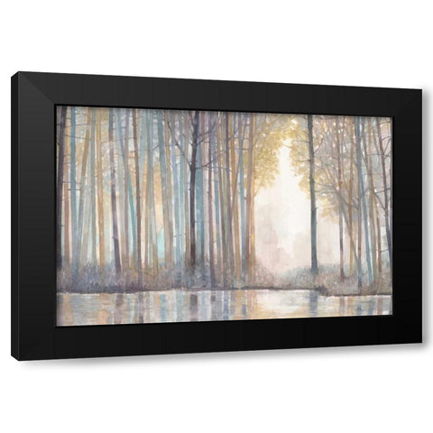 Forest Reflections  Black Modern Wood Framed Art Print by Wyatt, Norman Jr.