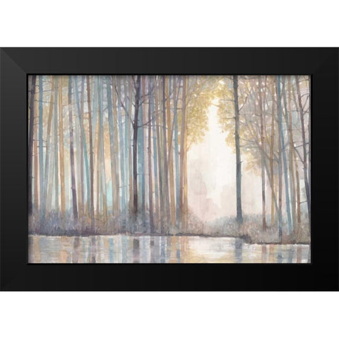 Forest Reflections  Black Modern Wood Framed Art Print by Wyatt, Norman Jr.