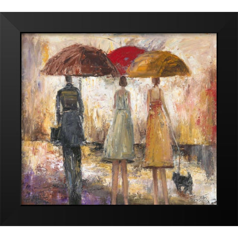 Spring Showers 1 Black Modern Wood Framed Art Print by Taylor, Marc
