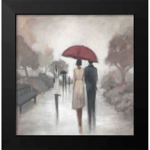 City Figures 2 Black Modern Wood Framed Art Print by Taylor, Marc