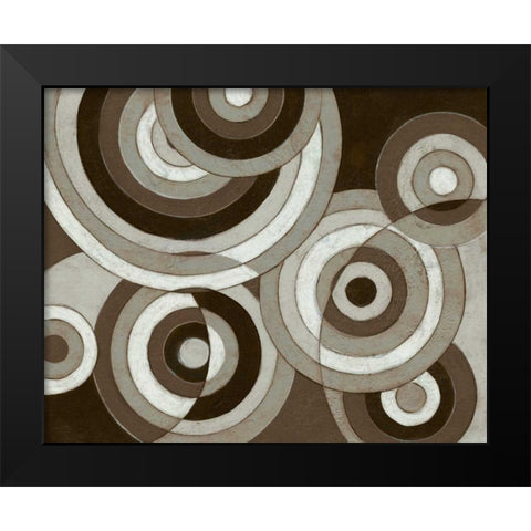 Midnight Blink Black Modern Wood Framed Art Print by Adams, Connor