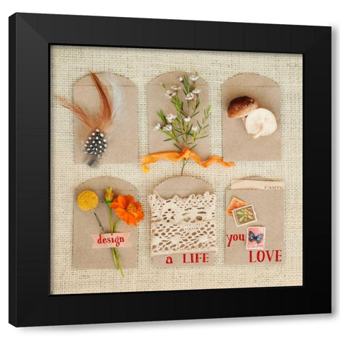 Design a Life You Love Black Modern Wood Framed Art Print with Double Matting by Mandy Lynne Photography