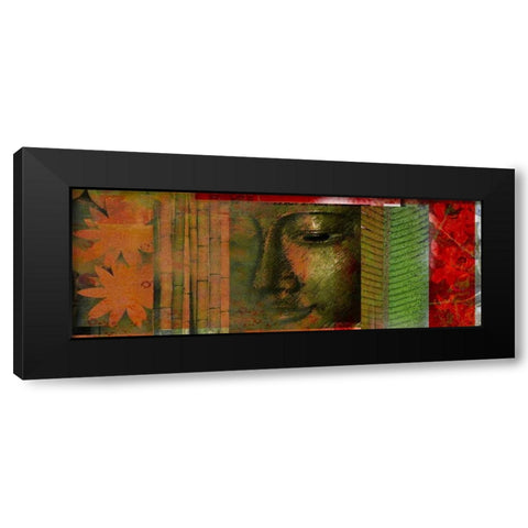Buddha Story Black Modern Wood Framed Art Print by Robertson, Walter