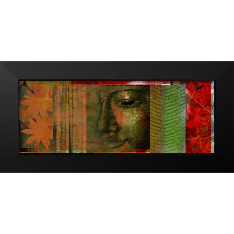 Buddha Story Black Modern Wood Framed Art Print by Robertson, Walter