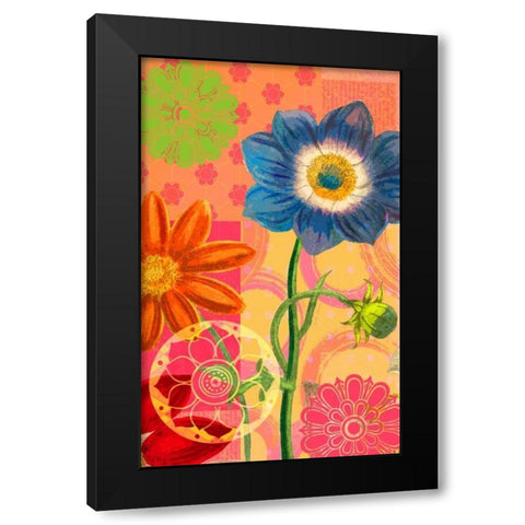 Brilliant Garden 2 Black Modern Wood Framed Art Print with Double Matting by Robertson, Walter