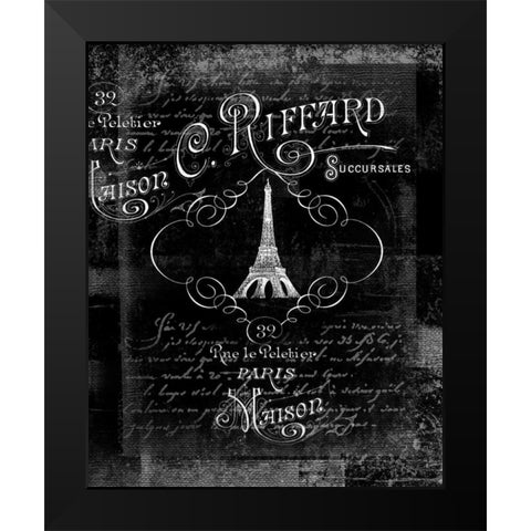A Decoration of Paris Black Modern Wood Framed Art Print by Robertson, Walter