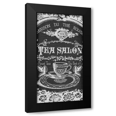 Salon Filigree  Black Modern Wood Framed Art Print by Robertson, Walter