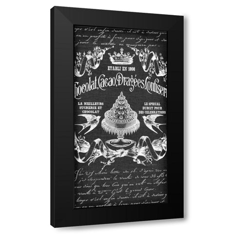 Dessert Filigree  Black Modern Wood Framed Art Print by Robertson, Walter